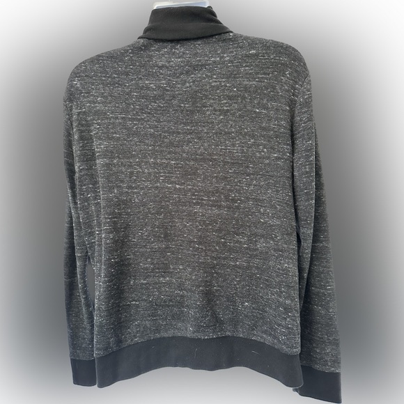 Old Navy Collared Sweater w/Single Button Closure @ Collar Black/Grey, Mens Med. - Picture 3 of 11